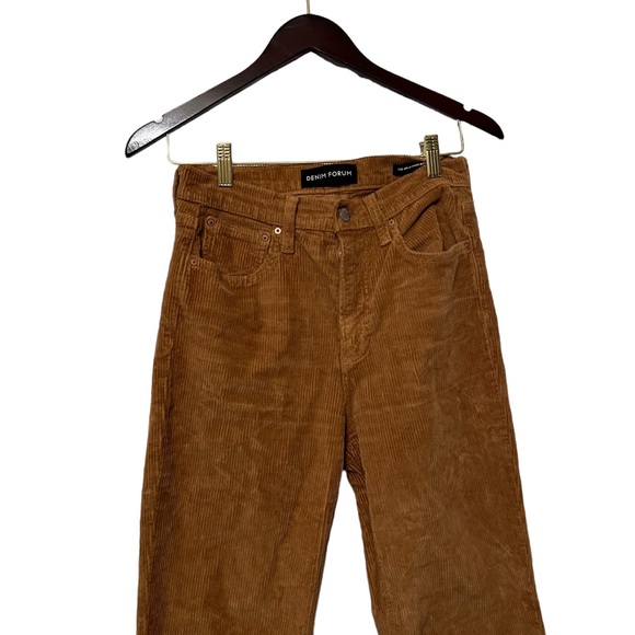 ARITZIA The Denim Forum Corduroy High Waisted Tan Pants - Picture 8 of 11